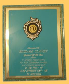 Richard's Motel Certificate