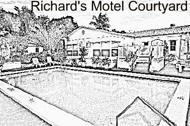 Richard's Motel Court Yard Coloring Book