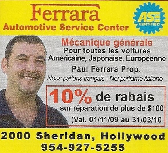 Paul Ferrara mecanique generale Ferrara automotive center