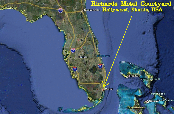 Vista del satelite: Richard's Motel Courtyard, Hollywood, Florida