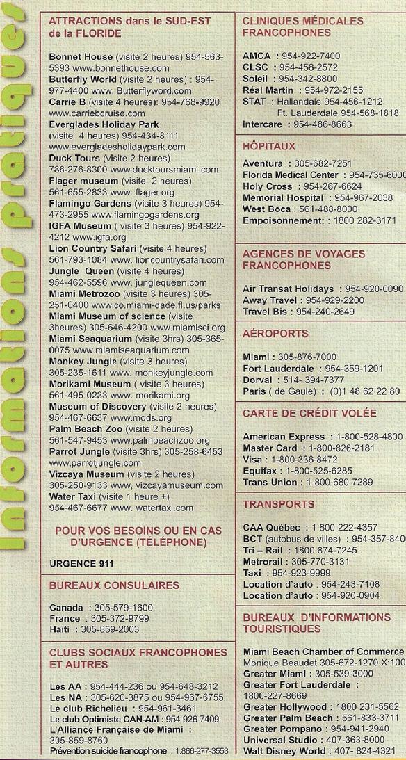 Info pratique du Richard's Motel