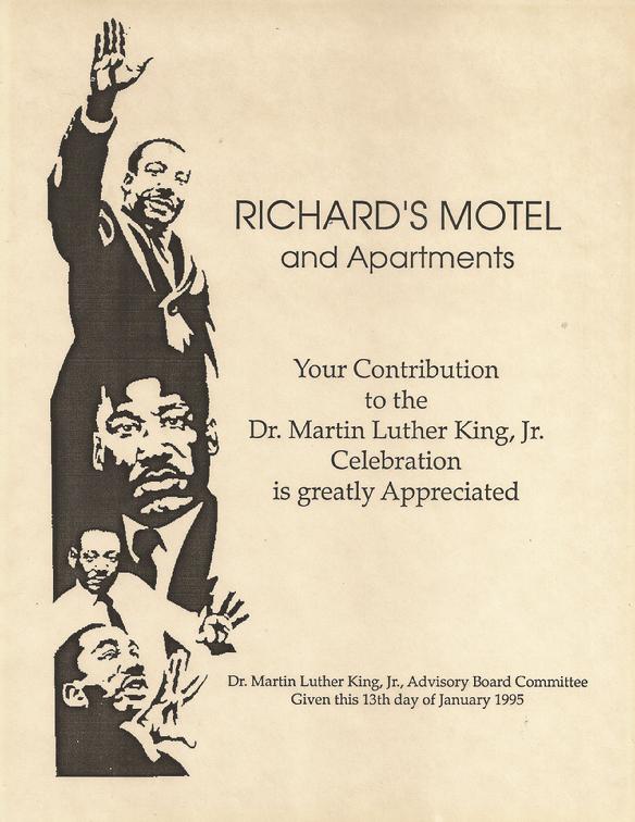 Martin Luther King and Richard's Motel