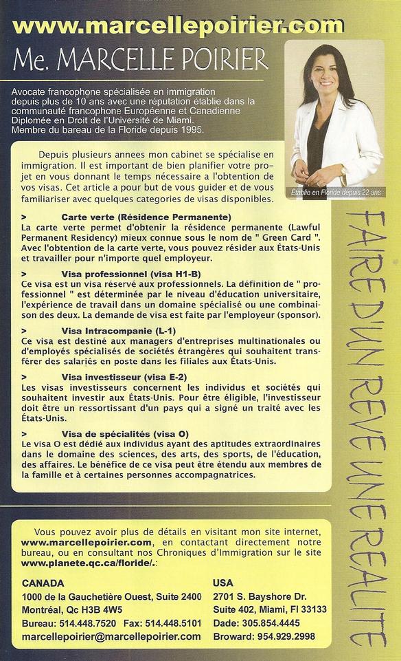 Marcelle Poirier lawyer avocat immigration