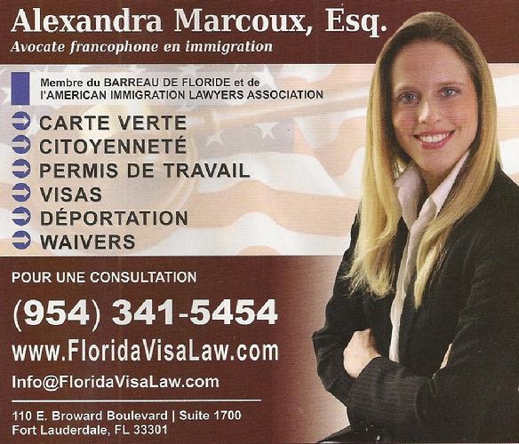 Alexandra Marcoux avocate francophone en immigration.