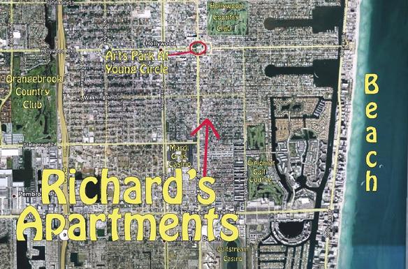 Vista de Aguila: Richard's Apartments, 1742 Plunkett Street, Hollywood, Florida.